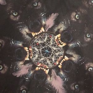 Iron Fist Wolf Dreamcatcher Leggings, XL